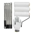 thumbnail image 1 of twisto 1 Piece Paint Roller Paint Roller Kit Extension Pole Frame Covers Wall Painting Application Brush Stainless Steel Lightweight Comprehensive Suitable for Home Kitchen Bathroom 4 Segments, 1 of 8