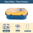 thumbnail image 5 of Renjiang Bento Box Adult Lunch Box,3 Stackable Bento Lunch Containers for Adults/Teen, Modern Minimalist Design Bento Box with Utensil Set, Leak-Proof Lunchbox Bento Box for Dining Out, Work, School, 5 of 5