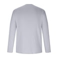 thumbnail image 3 of aohooy Mens UPF 50+ UV Sun Protection Shirts Outdoor Long Sleeve SPF Rash Guard T-Shirt Cool Quick Dry Athletic Workout Tops Gray,L, 3 of 5