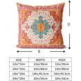 thumbnail image 3 of Orange Boho Throw Pillow Covers Set of 2 Monaco Rug Carpet Double Sided Pattern Cotton Soft Pillow Case Cushion Cover Pillowcase for Garden Couch Sofa Bed Decorative 20x20 inch, 3 of 5