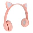 thumbnail image 1 of Headset, Foldable  Cat Ear Headset Support Memory Card, Cute Headphone With LED Light For Phone Laptop, 1 of 8