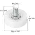 thumbnail image 2 of Lot de 8 Roues de Rechange en Plastique pour Tiroir, Roulement de Petite Poulie avec Écrous, 2 of 5