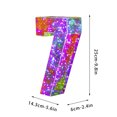 thumbnail image 3 of TIMIFIS Valentines Day Decor Valentine's Day 100 Lamp Beads Creative LED Luminous Alphabet Numbers Decorative Lights Holiday Decorative Lights Wedding Birthday Party, 3 of 3
