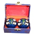 thumbnail image 3 of 2 Pieces Massage Balls with Storage Box Relieve Stiffness Gift Baoding Balls for Panda Blue, 3 of 9