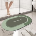 thumbnail image 4 of Dvkptbk Bath Mat Bathroom Rugs Non Slip Absorbent Stain Resistant Quick Dry Washable Bathroom Rug Bath Mats for Bathroom Floor Tub Sink Shower Mat Easy Care Green 16"x24", 4 of 7