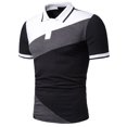 thumbnail image 1 of EGNMCR Chemises à Manches Courtes pour Hommes Été T-shirt Décontracté, T-shirt à Col à Revers Décontracté pour Hommes Mode Chandail d'Affaires à Manches Courtes Haut,, 1 of 3