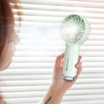 thumbnail image 2 of RoamHome USB Rechargeable Mini Misting Fan – Portable, Humidifying & Cooling for Beach, Office, Home; Perfect for Summer, Travel, Learners & Outdoor Enthusiasts., 2 of 6