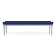 thumbnail image 4 of Lenox Steel Reception Waiting Room Healthcare 3-Seat Bench / Silver Steel / Blue, 4 of 5