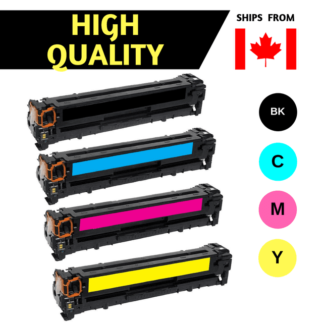 Canon 131 Cartouche de Toner Compatible Combo BK/C/M/Y - Livraison Gratuite.