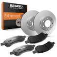 thumbnail image 1 of [Front] Brake X GEOMET Coated Replacement Disc Rotors and Premium Ceramic Brake Pads Kit | 6 Piece Set | For 2013-2016 Scion FR-S 2.0, 1 of 6