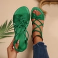thumbnail image 3 of Jovati Summer Women's Sandals, Fish Mouth Design, Flock Material, Slip Resistant Sole, Breathable Lining, Flat Heel, Solid Color, 3 of 10