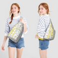 thumbnail image 3 of Cute Mythical Horse Sling Backpack - Unicorn Rainbow Print Shoulder Bag (Easy Access Pockets, Comfortable & Waterproof), 3 of 4