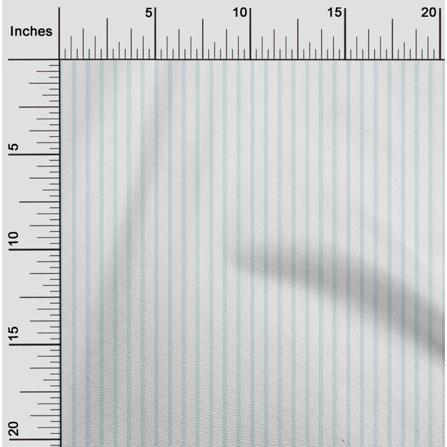 oneOone Cotton Silk Fabric Vertical Stripe Decor Fabric Printed BTY 42 Inch Wide