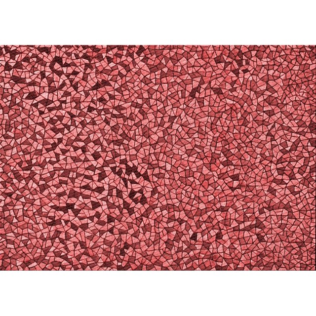 Ahgly Company Tapis d'Intérieur Rectangulaires Transitionnels Rouges Lavables à la Machine, 2 Pieds x 3 Pieds