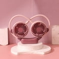 thumbnail image 2 of Iumwxz Portable Fan Neck Hanging Fan Portable Fan Usb Rechargeable Battery Mini Handheld Personal Wearable Hand 360 Degree Rotation Fan for Office Household Travel Room Outdo Purple Deals Flyer, 2 of 7