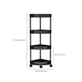 thumbnail image 3 of EGNMCR Closet Organizers and Storage, Organization and Storage, Storage Bins Four Layer Movable Corner Rack For Bathroom Snack Storage Rack For Kitchen And Living Room Plastics Storage Rack, 3 of 6
