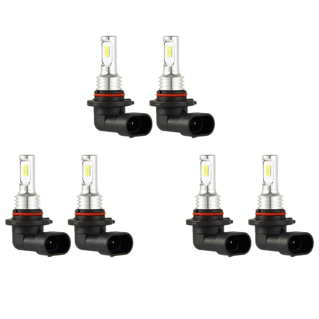 6x 9005 HB3 LED Headlight Bulbs Kit High-Beam 35W 4000LM 6000K White High