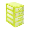 thumbnail image 1 of RXIRUCGD 13*9*15cm Mini Organizer Box Storage Container Case with 4 Clear Desktop Drawer Units,Green, 1 of 2