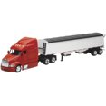 thumbnail image 1 of New Ray Toys Camionneur Longue Distance Moulé sous Pression Modèle 1 Blanc / Rouge Échelle 1:43, 1 of 2