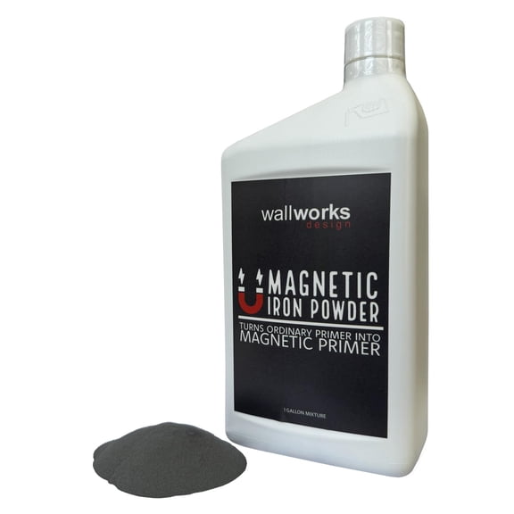 Wallworks Design Magnetic Iron Powder - Turn Ordinary Primer to Magnetic Primer (1 Gallon Mix)