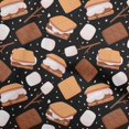 thumbnail image 1 of oneOone Cotton Flex Black Fabric Food Craft Projects Decor Fabric Printed By The Yard 40 Inch Wide, 1 of 4