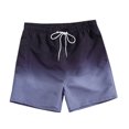 thumbnail image 1 of Gradient Swimming Trunks Mens Adult Boxer Shorts Swimming Casual Beach Pants, 1 of 9