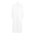 thumbnail image 3 of Penkiiy Priest Robe Dress for Men Clearance Men Solid Halloween Stand Collar Long-sleeved Button Robe Cosplay Coat White Priest Robe Dress, 3 of 3