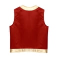 thumbnail image 4 of Hansber Costume de Lampe Prince Arabe pour Homme Veste Sans Manches Gilet Toad Halloween Cosplay Jeu de Rôle Fête Déguisement Rouge m, 4 of 6