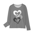 thumbnail image 4 of RXIRUCGD Chemises à Manches Longues pour Filles, Col Rond Mignon, Blouses Décontractées Élégantes (Gris, Taille : 4 Ans), 4 of 5