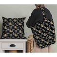 thumbnail image 5 of Soimoi Black Velvet Fabric Palm Tree & Girl Beach Print Fabric by the Yard 58 Inch Wide, 5 of 5