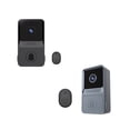 thumbnail image 3 of Wisewang Smart Doorbell Rechargeable Wireless Intelligent Call Door Bell Camera Phone Intercom Bells Home Outdoor Gray, 3 of 6