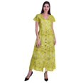 thumbnail image 2 of Moomaya Robe Longue Maxi pour Femmes à Manches Courtes, Robe Formelle/décontractée avec Poches P-TTG, 2 of 6