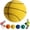 yellow, variant on Silent Basketball Foam Basketball Indoor Training Ball Uncoated High-Density Foam Ball Low Noise Basketball Training for Various Indoor Activities Easy to Grip Quiet Ball-8.26Inch