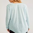 thumbnail image 4 of Women‘s Causal T-Shirt V Neck Long Sleeve Loose Fit Tops Solid Color Blouse Basic Tees, 4 of 5