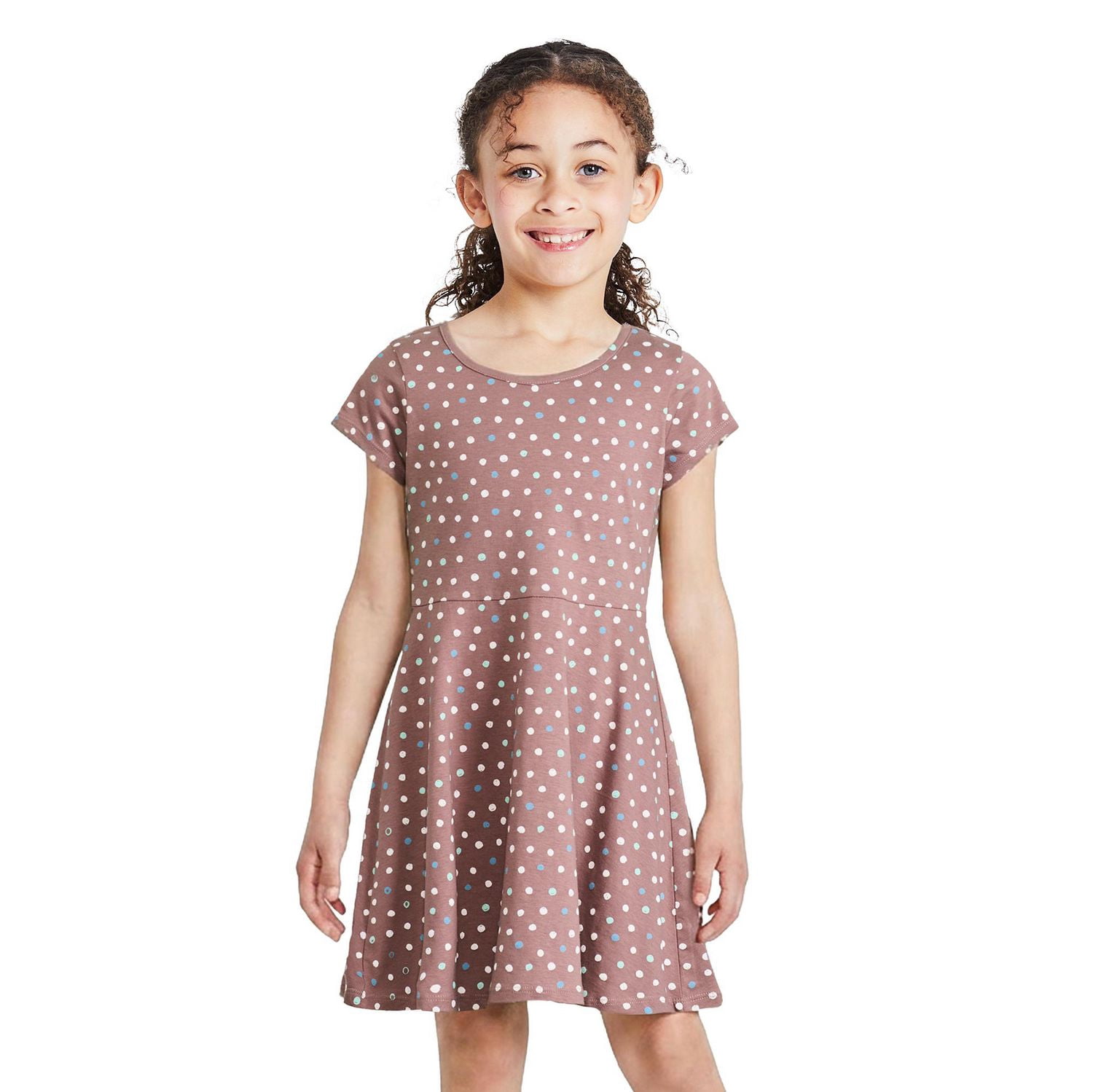 George Girls' Short-Sleeve Skater Dress