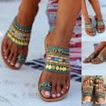 thumbnail image 1 of LSLJS Women Artisanal Sandals Flip-Flops Greek Style Boho Flip Flop Slippers Shoes, 1 of 9