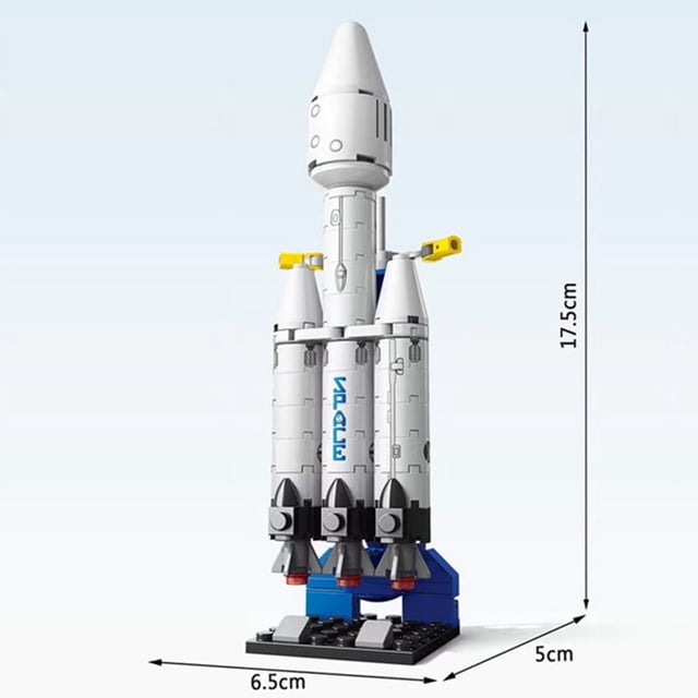 Ensemble de Blocs de Construction Centre de Lancement de Fusée Spatiale, Station Spatiale Aérospatiale et Modèle de Vaisseau Spatial, Jouet de Briques STIM de Ville Aéronautique Bricolage, Cadeau Éducatif Créatif pour Enfants