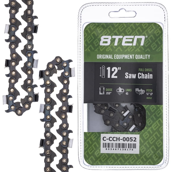 Full Chisel Chainsaw Chain 12 inch .050 3/8 LP 45DL for Poulan Makita Remington 810-CCC2274H