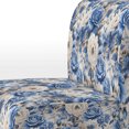 thumbnail image 4 of Designart « Élégance Néo-Victorienne : Motif de Roses Bleues II » Fauteuil d'Appoint Rembourré à Motif de Roses Bleues - Fauteuil de Style Champêtre pour Salon, 4 of 7