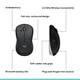 thumbnail image 3 of Logitech MK540 Advanced Wireless Keyboard and Mouse Combo for Windows, 2.4 GHz Unifying USB-Receiver, Multimedia Hotkeys, 3-Year Battery Life, for PC, Laptop, 3 of 10