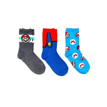 Mi-chaussettes Mario pour garçons en paq. de 3