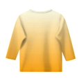 thumbnail image 3 of MIASHUI Toddler Girls Boys Raglan 3/4 Sleeve Shirts Baseball Tee Cotton Tees School Uniforms,Yellow,5-6 Years, 3 of 4