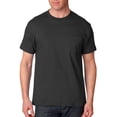 thumbnail image 3 of Hanes Beefy-T Men`s Pocket T-Shirt, L, Black, 3 of 8