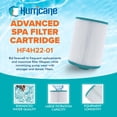 thumbnail image 2 of Hurricane Filters HF4H22-01 Advanced Spa Filter Cartridge Replacement for PFF25P4, Unicel 4CH-22, Filbur FC-2399, and Other Compatible Models, 2 of 7