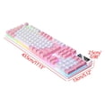 thumbnail image 3 of Mefallenssiah Gaming Keyboard Usb Wired Floating Keyboard, Ergonomic Water Mechanical Feeling Keyboard, Ultra-Slim Led Backlit Keyboard for Desktop, Compute, 3 of 5