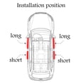 thumbnail image 3 of Door Sill Plate Protectors for Car Universal Door Entry Guards Sill Scuff Cover Panel Step Protector,Door Sill Plate Protectors for Car　, Welcome Pedal　Protector Cover,　Black 4pcs/Set,Black Red, 3 of 5