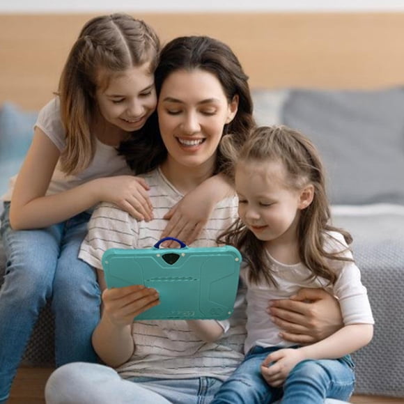 DZCPSCZG Tablette pour Enfants de 7 Pouces Ordinateur Tablette WiFi Bluetooth Tablette pour Enfants Machine d'Apprentissage Préscolaire Machine Cadeau Parent-Enfant Caméras Intégrées