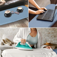 thumbnail image 3 of Small Ironing Board Tabletop with Cover and Pad Mini Folding Iron Board Portable with Non-Slip Feet Travel Ironing Table,1* ironing board 1* tailstock,Blue, 3 of 6