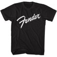 thumbnail image 1 of T-Shirt pour Adulte Fender Guitars Logo B W Noir Lt, 1 of 2