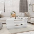 thumbnail image 1 of vidaXL Coffee Table White 102x55x43 cm Engineered Wood, 1 of 4